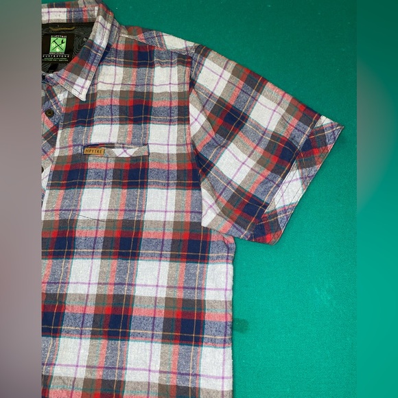 HIPPY TREE NOMAD DIVISION Flannel PLAID SHORT SLEEVE SHIRT MENS 2XLSURF&STONE - Picture 2 of 10
